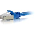 thumbnail image 2 of C2G 30ft Cat6 Ethernet Cable - Snagless Shielded (STP) - Blue - Patch cable - RJ-45 (M) to RJ-45 (M) - 30 ft - screened shielded twisted pair (SSTP) - CAT 6 - molded, snagless, stranded - blue, 2 of 4