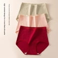 thumbnail image 4 of Everyday Comfort Women's Panties With High Waist Design And Knit Triangle Detailing For All Seasons, 4 of 4