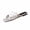 White, variant on Flat Slip-On Slippers for Women,Polka Dot Print Square Toe Breathable Lightweight Casual Summer Shoes with Arch Support Non-Slip for Outdoor Daily Walk