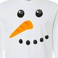 thumbnail image 4 of Inktastic Snowman Face Long Sleeve T-Shirt, 4 of 5