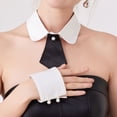 thumbnail image 2 of Hsqqdc Detachable Fake Collar Set, with Wrist Cuffs Classic Uniform Style Neck Tie Accessory Kit, 2 of 7