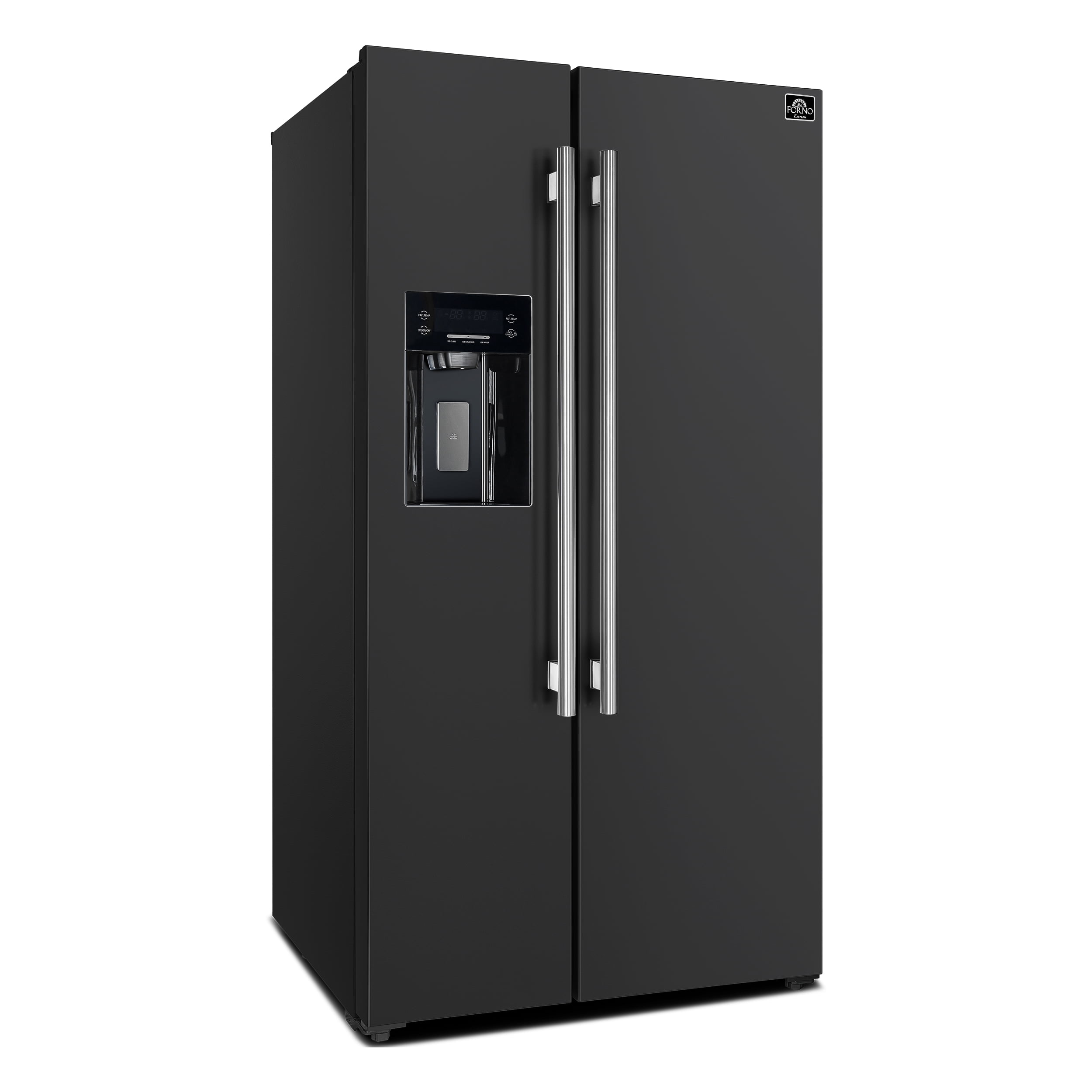 Forno Espresso Salerno 36-inch Side-by-Side Black Refrigerator 20 cu.ft