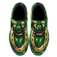 thumbnail image 2 of StPatrick's Day Horseshoe Shamrock Shoes Sneakers Black Size 4, 2 of 7