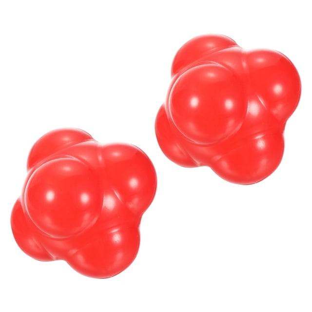 Unique Bargains Bounce Reaction Balls Coordination Training Ball Agility Trainer Silicone for Speed Reflex, Green 2 Pack