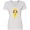 AA-White, variant on Inktastic Girl with Brown Hair, Yellow Raincoat, Frog Women's V-Neck T-Shirt