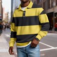thumbnail image 3 of Mens Manga Larga Vintage de Moda Impresión Casual Color Sólido Botón Turndown Collar Camisa para el Verano Al Aire Libre, 3 of 6