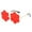 Red, variant on Rimless Heart Shaped Sunglasses For Men Women, Trendy Metal Frame Sun Glasses Shades, UV Protection For Rave Party Halloween