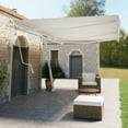 thumbnail image 1 of vidaXL Ensemble de Poteaux de Store Blanc 600x245 cm Fer, 1 of 5