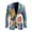 Bright Blossom, variant on Vintage Floral Tree Print Men's Sport Coats Dressy Blazers Business Suit Jacket for Men One Button Sport Coat for Wedding,Dinner,Prom