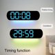thumbnail image 3 of Reloj De Pared Digital Grande De 13,7 Pulgadas Con Control Remoto, Reloj Despertador Digital Con Alarma Dual Con Pantalla LED Grande, Visualización De Temperatura De Fecha Semana, 3 of 7