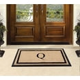 thumbnail image 5 of A1HC Rubber and Coir Door Mat Heavy Weight Large Entry Mat Outdoor Durable Monogrammed Q Doormat 24"X48", Beige, 5 of 6