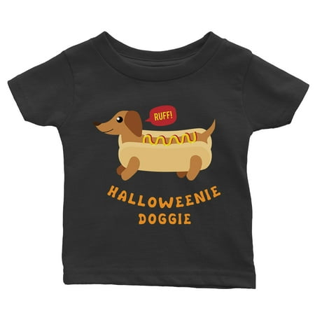 

Halloweenie Doggie Baby Gift Tee Black