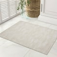 thumbnail image 2 of GlowSol 2'x3' Small Area Rug Modern Solid Entryway Washable Rug Non-Slip Low-Pile Rug, Light Beige, 2 of 2