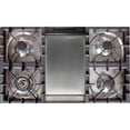 thumbnail image 3 of Ilve UPDW100FDMPMLP Pro Series 40 Inch Dual Fuel Convection Freestanding Range, 4 Sealed Burners, Double Ovens, 3.88 cu. ft. Total Oven Capacity in Glossy Black (Liquid Propane), 3 of 3