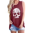 thumbnail image 1 of Tops casuales de verano sin mangas para mujer, camisetas sin mangas con estampado de cuello redondo Pompotops lopia993549, 1 of 5