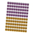 thumbnail image 3 of 100 anillos reutilizables de aluminio 2023 para patas de paloma, numerados y de identificación. naranja y violeta, 3 of 7