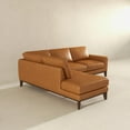 thumbnail image 3 of Modern Leather Sectional Sofa 220cm with High Comfort and Durability, 3 of 6