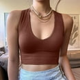 thumbnail image 2 of Sngxgn Womens Tank Tops Summer Tank Shirt V-Neck Sleeveless Blouse Camisole(Brown,XXL), 2 of 9
