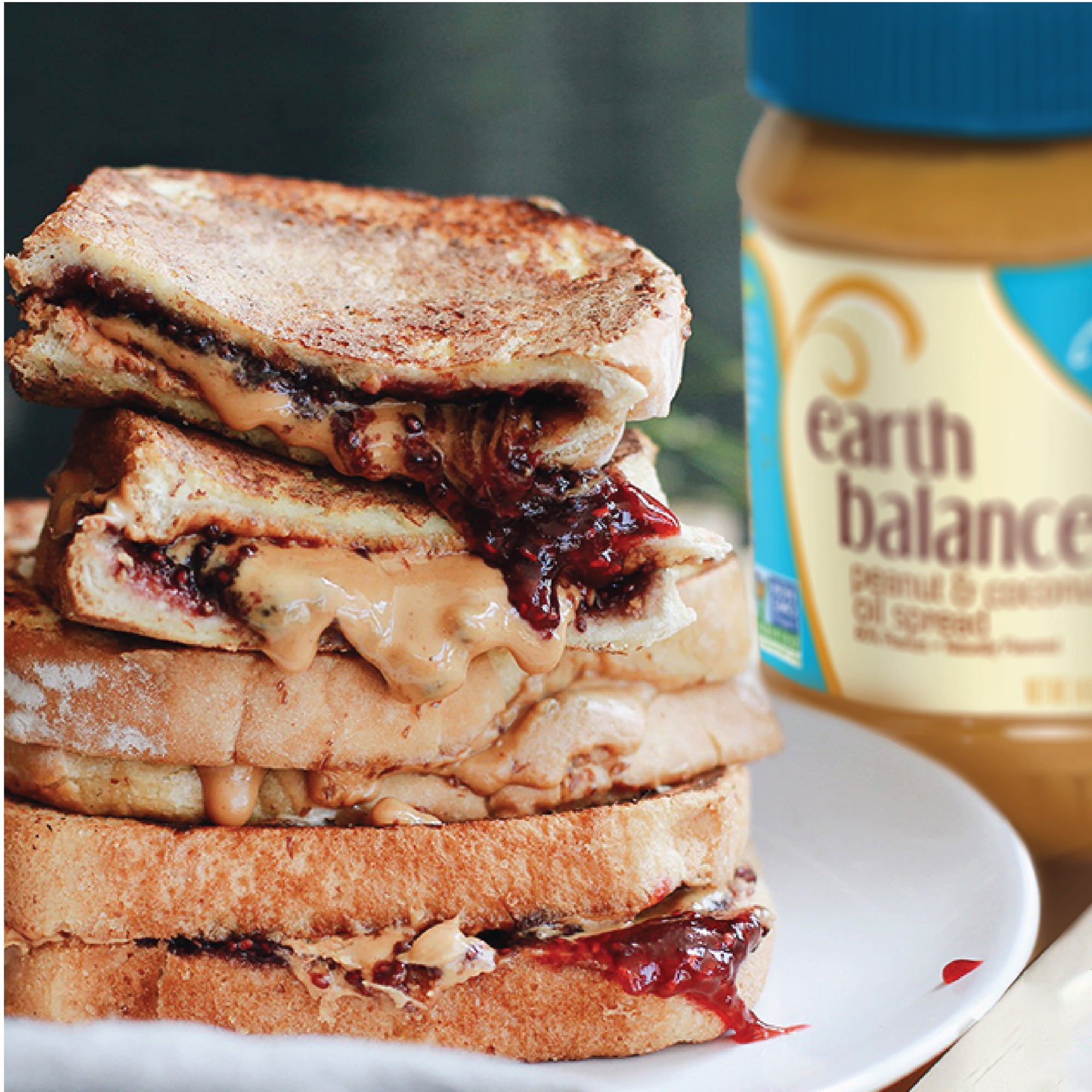 (2 pack) Earth Balance Creamy Peanut and Coconut Oil Spread, Peanut Butter Alternative, 16 oz Jar