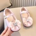 thumbnail image 5 of Dakaela 6M-11Y Toddler Girl Mary Jane Dress Shoes Comfortable Bow Ballet Flats School Uniform Wedding Party Princess Leather Shoes Pink, 5 of 8