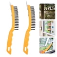 thumbnail image 1 of OULII Steel Wire Brush for Welding Cleaning Tools 2Pcs 10.8x2.2in, 1 of 7
