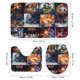thumbnail image 3 of La guerra de las galaxias-theme 4-Piece Shower Curtain Set with Rugs, Waterproof Bathroom Decor Set Includes Bath Mat, U-Shaped Rug, Toilet Lid Cover and Curtain with Hooks, 3 of 6
