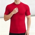 thumbnail image 6 of USNSM Men's Short Sleeve UPF 50+ Sun Protection Shirts Quick Dry Athletic Fitness T-Shirt Hiking Running Swimming Rash Guard Red S, 6 of 6