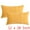Yellow, variant on Unique Bargains 4 Pcs Strip Throw Pillow Covers White 12" x 20"/18" x 18"