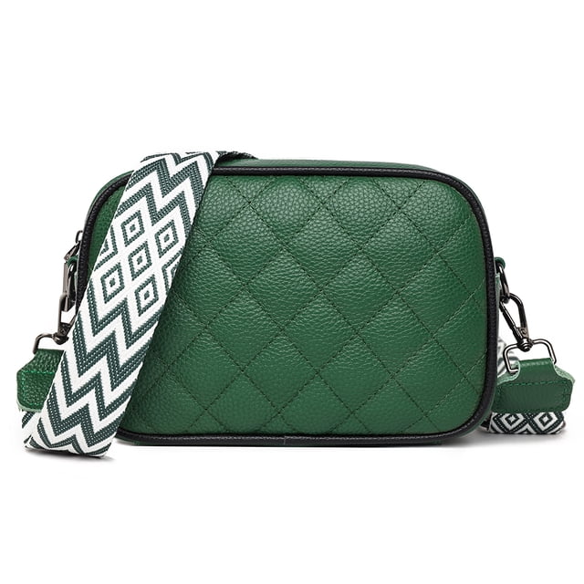 Bolso Bandolera Mujer Cuero Genuino Vintage Hombro Mujer Satchel Verde