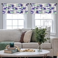 thumbnail image 4 of LALILO Kitchen Curtain Valance Water Flamingo Art Blossom Rod Pocket Window Curtain 52"x 18" Set of 2, 4 of 5