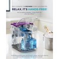 thumbnail image 5 of Countertop Ice Maker Machine with Handle, 26lbs Per Day, 9 Ice Cubes Ready in 6 Mins, Auto-Cleaning Portable Ice Maker with Basket and Scoop, for Home/Kitchen/Camping/RV (Purple), 5 of 10