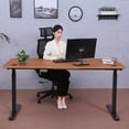 thumbnail image 5 of ApexDesk Elite Series 60" W Electric Height Adjustable Standing Desk (Red Apple Top, Black Frame), 5 of 9