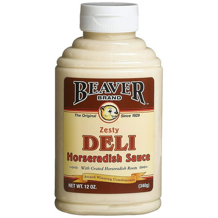 6 PACKS : Beaver Brand Deli Horseradish Sauce, 12-Ounce Squeezable