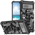 thumbnail image 1 of SaniMore for Google Pixel 7 Case, Rugged PC & Soft TPU CD Magnetic Cover Built-in Car Mount & Multi-View Kickstand Camouflage Military Grade Shockproof Heavy Duty Protective Shell, Black, 1 of 6