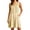 Beige-V Neck-Sleeveless, variant on Dresses For Women Summer Sleeveless Embroidered Mini Dress Casual Loose-fitting V Neck Tank Dresses Button-up Short Dress With Pockets