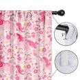 thumbnail image 4 of Pink Unicorns and Rainbows Pattern Blackout Kids Curtains,Childrens Insulated Curtains Set Of 2,Bedroom Essentials,Toddler Room Decor 52x63in(132x160cm), 4 of 4