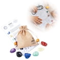 thumbnail image 1 of TIMIFIS A Ores Gemstones Astrology Set Natural Crystal Twelve Constellations Cloth Bag Set Home Decor, 1 of 4