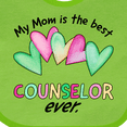 thumbnail image 4 of Inktastic My Mom is the Best Counselor Ever Boys or Girls Baby Bib, 4 of 4
