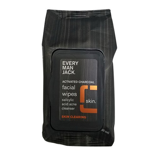 Every Man Jack Charcoal Skin Clearing Face Wipes, 30 Ea, 2 Pack