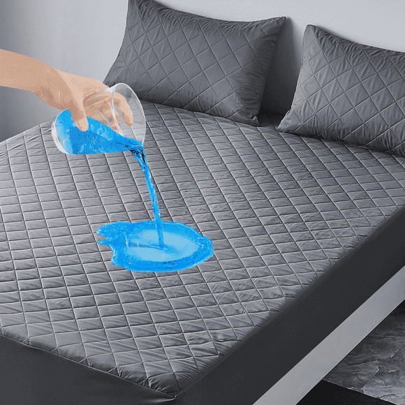 CshidWorld Protector de Colchón Impermeable Tamaño Individual, Funda de Colchón Transpirable, Sábana Ajustable Hipoalergénica y Silenciosa, Protector de Colchón sin Vinilo, Bolsillo Profundo de 8-21'