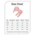 thumbnail image 2 of 2T Toddler Baby Girls Clothes Baby Girls Outfits 2-3T Girls Long Sleeve Solid Color Top Pants 2PCS Set Pink, 2 of 8