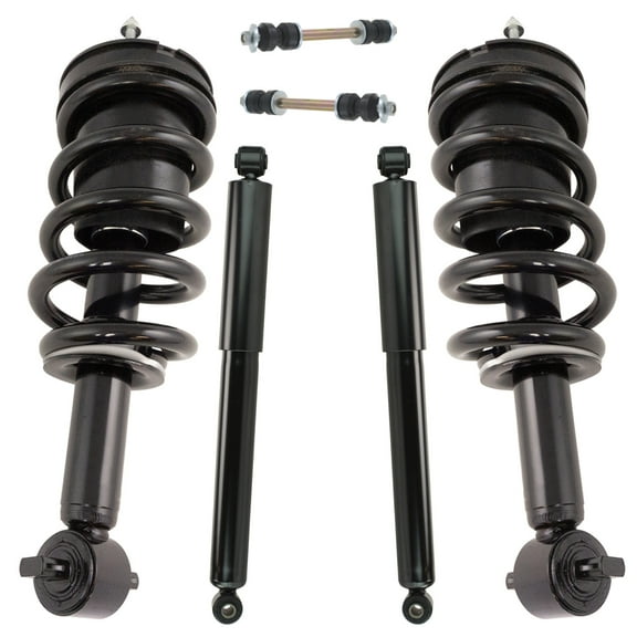 TRQ Front Rear Complete Strut Assembly Shock Absorber Sway Link Kit for Chevy SKA32201 Fits select: 2007-2018 CHEVROLET TAHOE, 2007-2018 CHEVROLET SUBURBAN