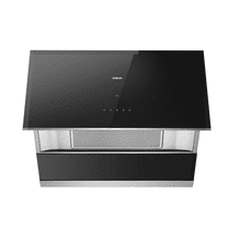 ROBAM Under Cabinet Range Hood 30" R-Max A672, 1050 CFM Vent Hood with Gesture/Touch Control, Ducted Tempered Glass & Stainless Steel Side-Draft Design Exhaust Hood for Modern Kitchen
