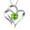 H, variant on YYKihy Female Twelve Months Heart Shape Letters Pendant Silver Love Zircon Necklace Birthstone Pendant Necklace