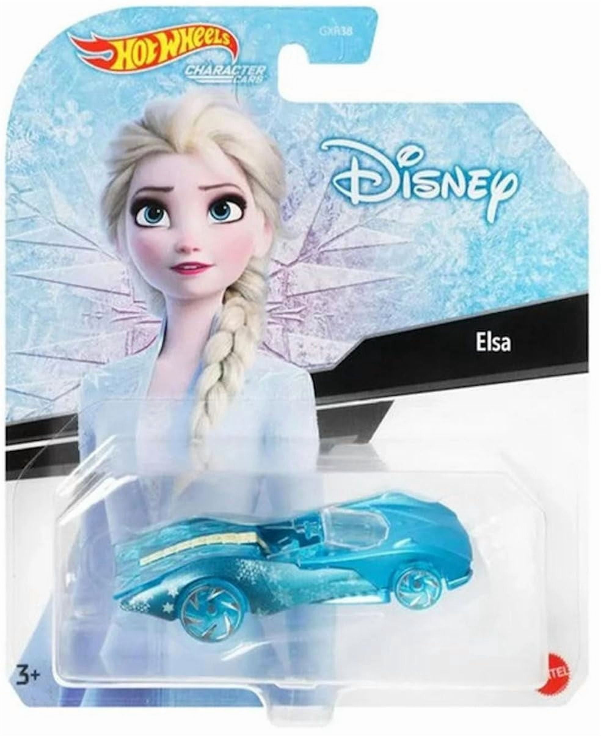 Hot Wheels Disney Frozen Character Cars, Elsa and Olaf, Die-Cast Vehicle Set, 3+ Years