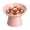 03# (Pink), variant on Ceramic Elevated Slow Feeder Cat Bowl - 6" Raised Cat Food Bowl for Bloat Relief & Anti-Vomiting, Whisker Friendly Ceramic Cat Slow Feeder for Indoor Cats, Kittens, Puppies (Pink)