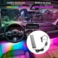 thumbnail image 4 of Iluminación Interior Luz ambiental LED RGB Lámpara decorativa para automóvil Control remoto de música (cargador para automóvil-48), 4 of 7