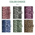 thumbnail image 2 of A6 Leopard Refillable Notebook, DIY Leather Cover Binder with Card Slots & Pen Holder, Multi-Use Journal for Writing, Notes, Travel,Black, 2 of 7