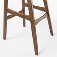 thumbnail image 5 of Hosk Fabric Backless Bar Stool, Set of 2, Dark Grey and Walnut Finish, 5 of 6