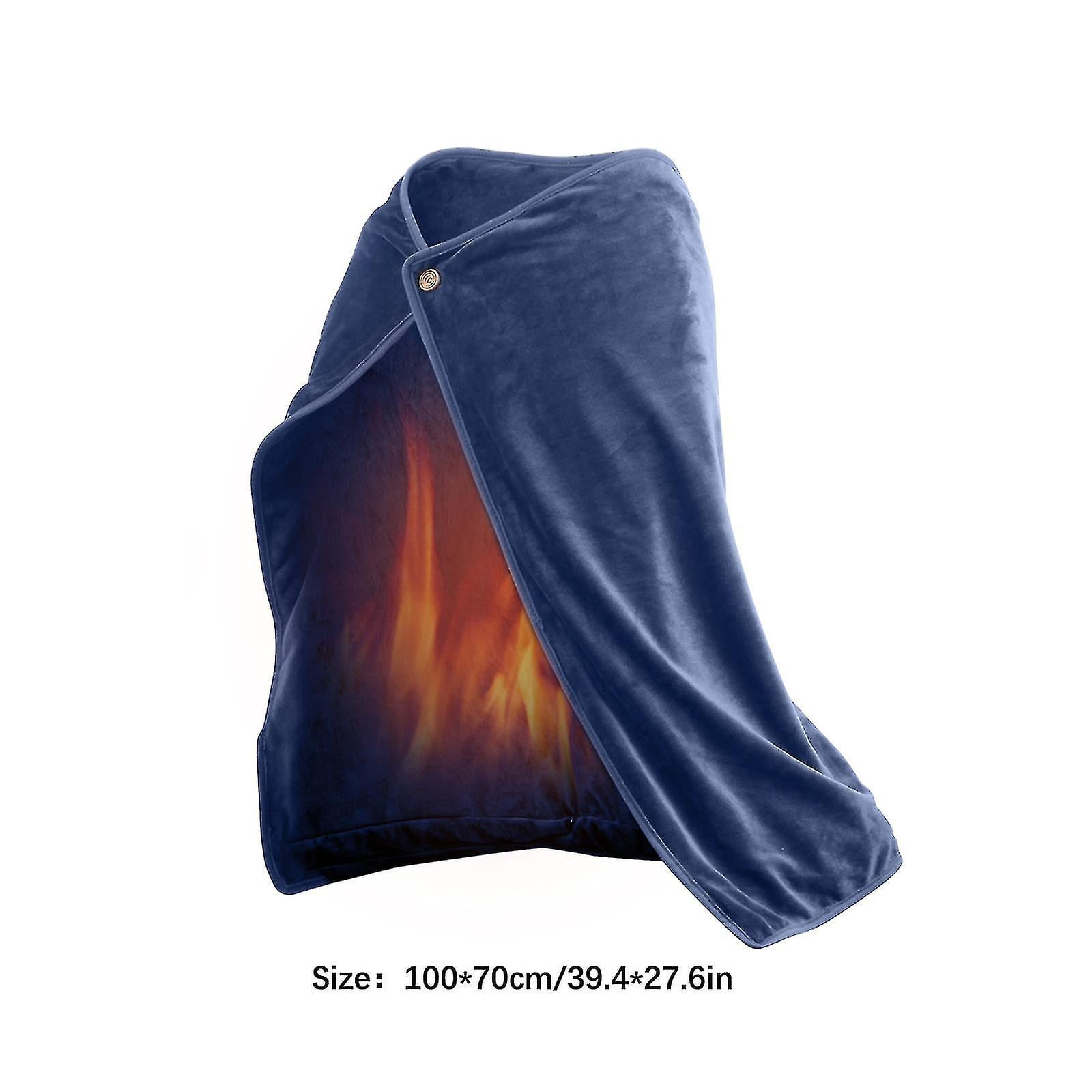 Heated Blanket Wrap Shawl Usb Heating, Multifunctional Soft Flannel  Wearable Electric Throw For Office Home 100*70cm | Walmart Canada